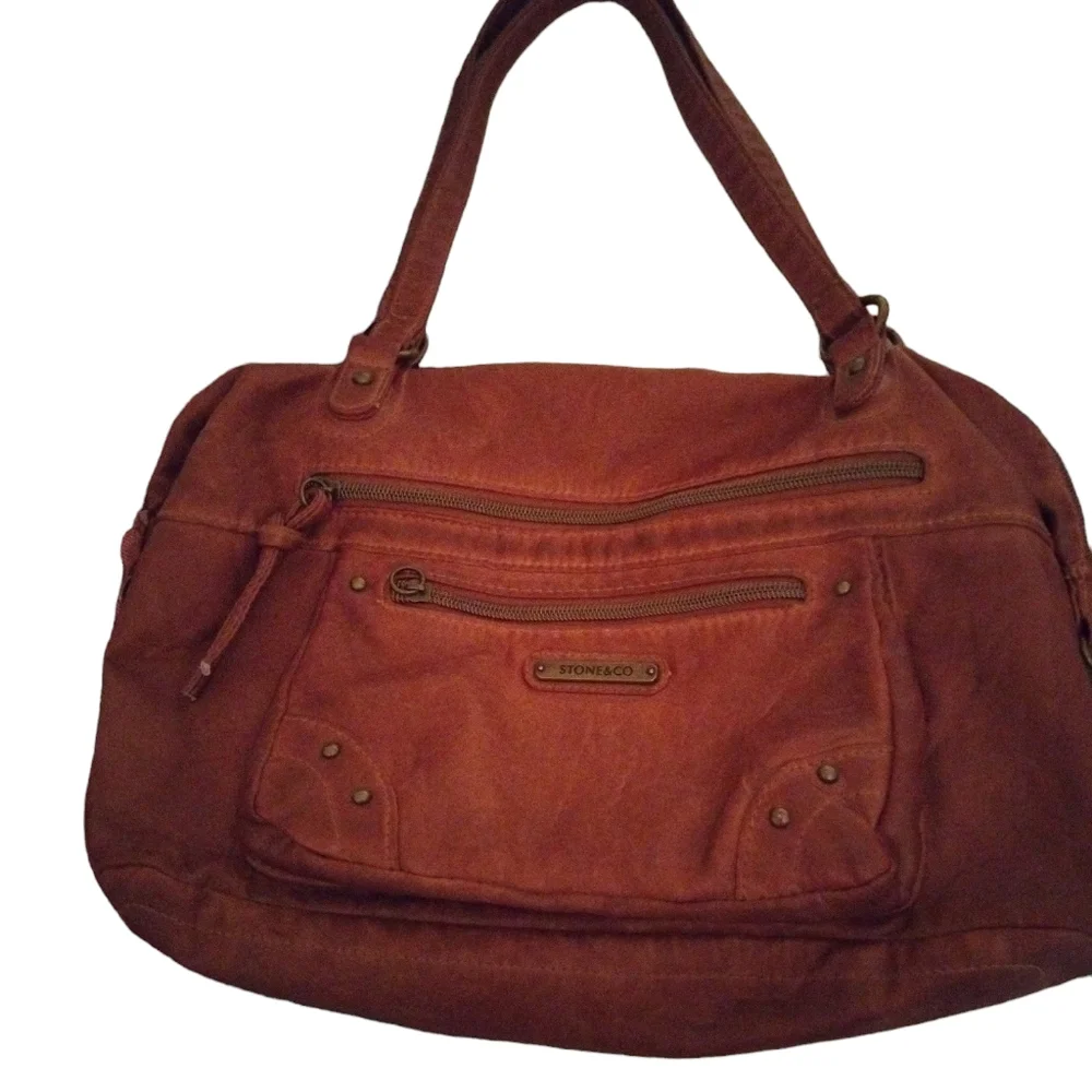 Stone & Co. Brown soft Faux leather bag 13 x 10